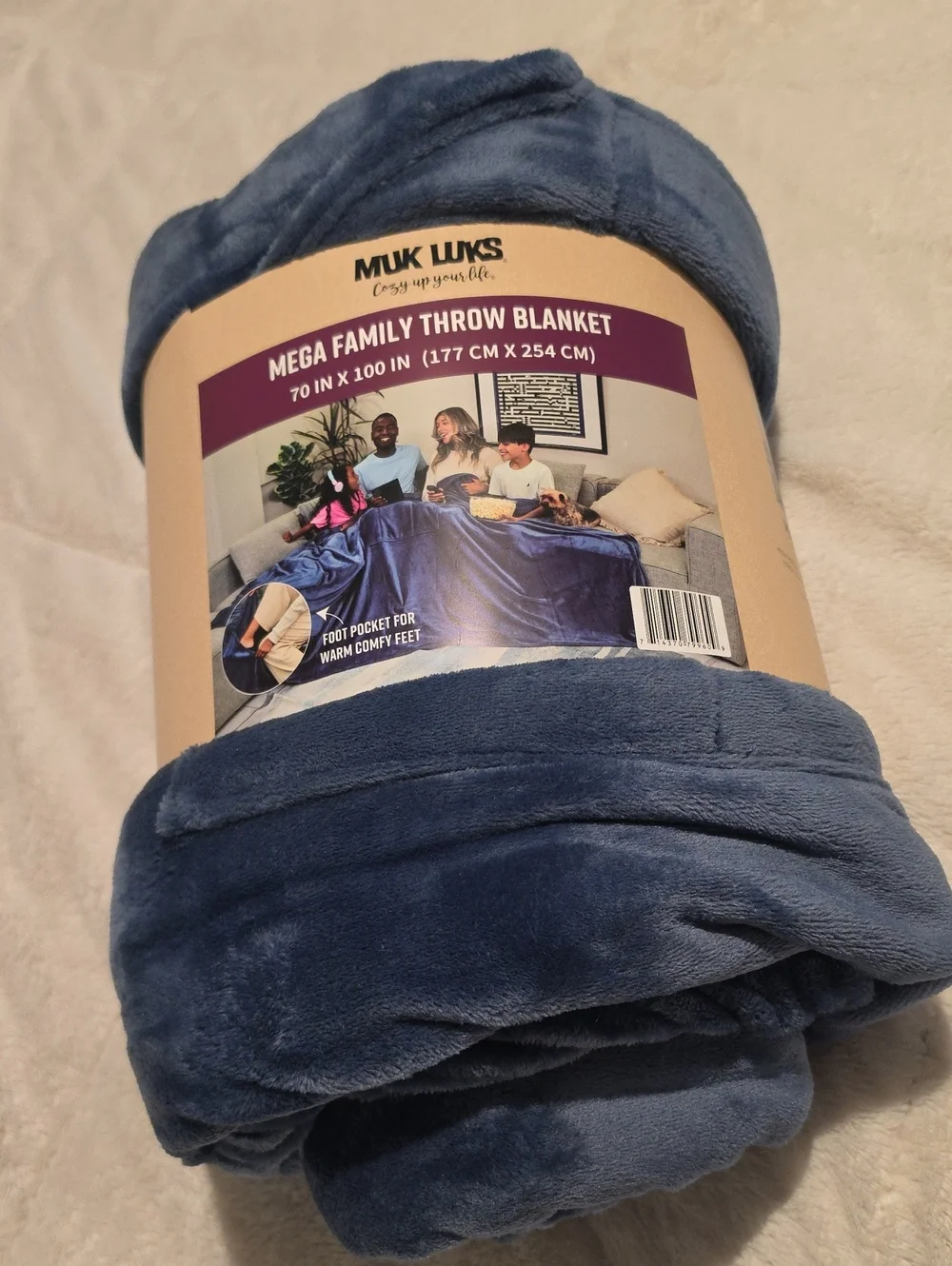 NWT Muk Luks Mega Family Throw Blanket